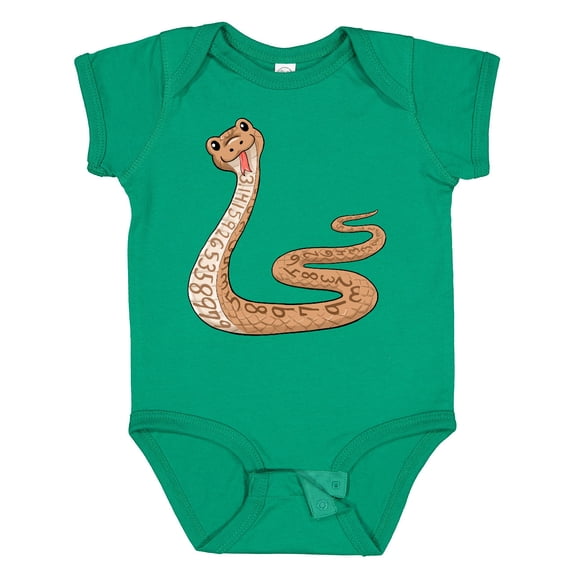 Inktastic Pi-thon Pi Day Python Pun Snake Boys or Girls Baby Bodysuit