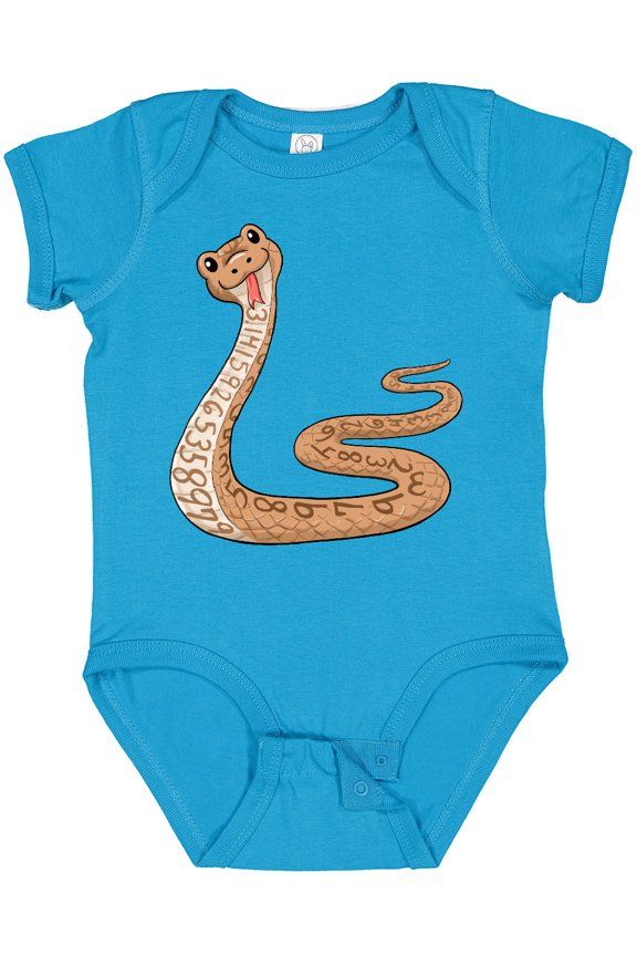 Pi-thon Pi Day Python Pun Snake Boys or Girls Baby Bodysuit