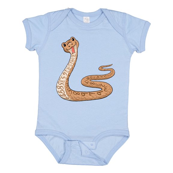 Inktastic Pi-thon Pi Day Python Pun Snake Boys or Girls Baby Bodysuit