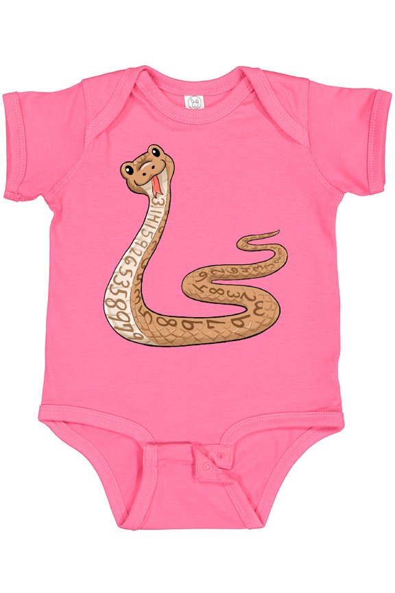 Pi-thon Pi Day Python Pun Snake Boys or Girls Baby Bodysuit