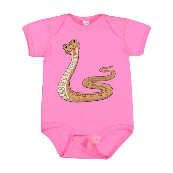 Inktastic Pi-thon Pi Day Python Pun Snake Boys or Girls Baby Bodysuit