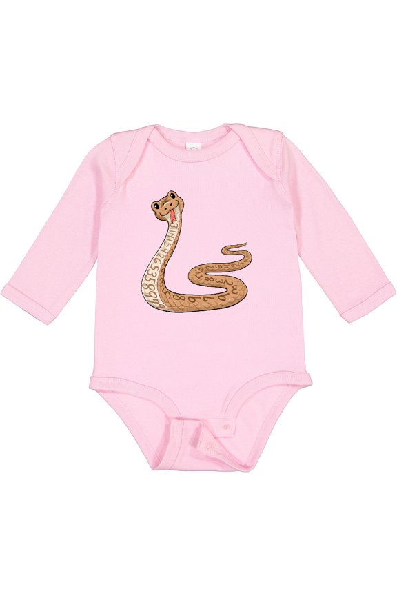 Pi-thon Pi Day Python Pun Snake Boys or Girls Long Sleeve Baby Bodysuit