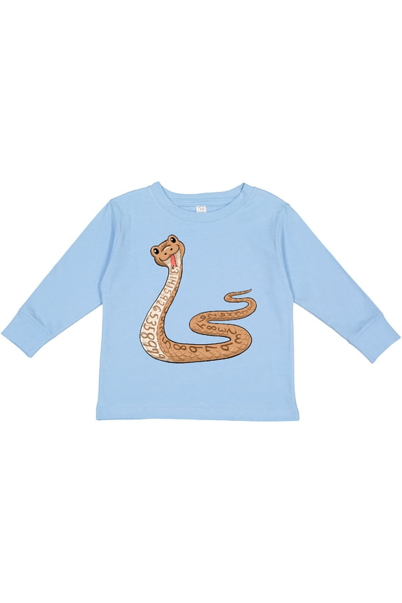Pi-thon Pi Day Python Pun Snake Boys or Girls Long Sleeve Toddler T-Shirt