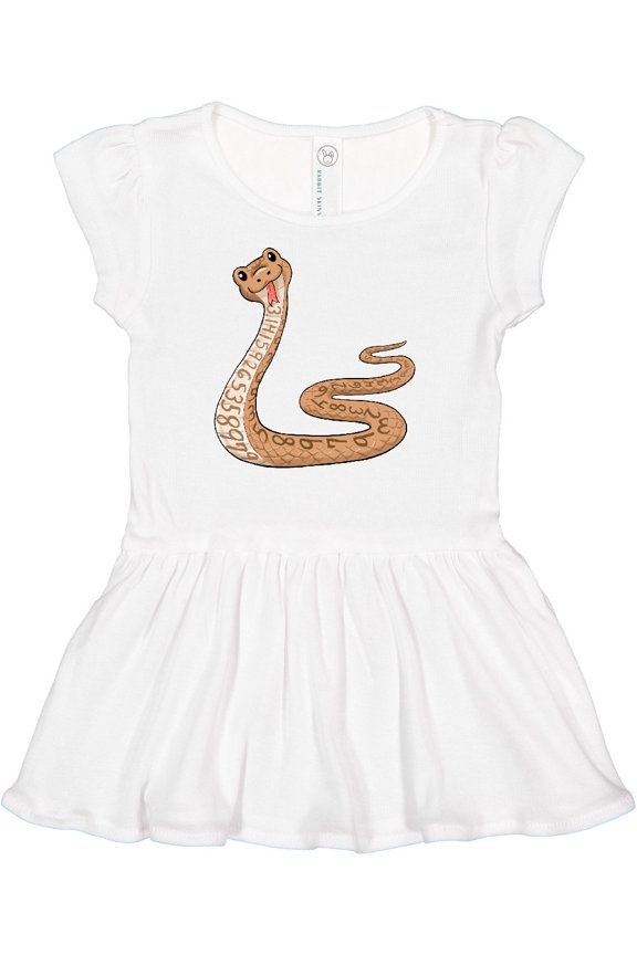 Pi-thon Pi Day Python Pun Snake Girls Baby Dress