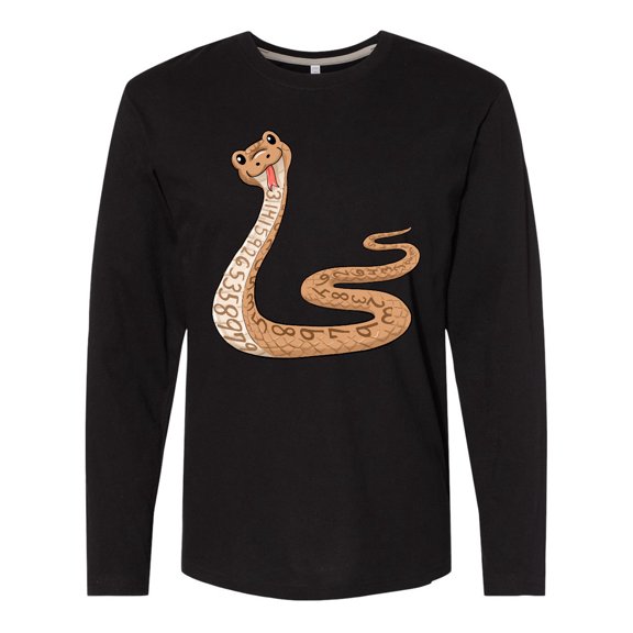 Inktastic Pi-thon Pi Day Python Pun Snake Long Sleeve T-Shirt