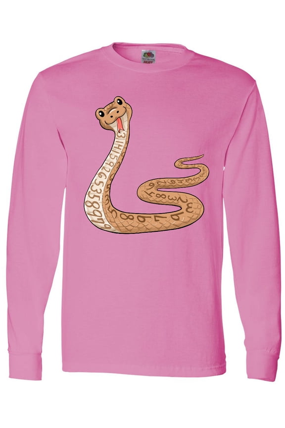 Pi-thon Pi Day Python Pun Snake Long Sleeve T-Shirt