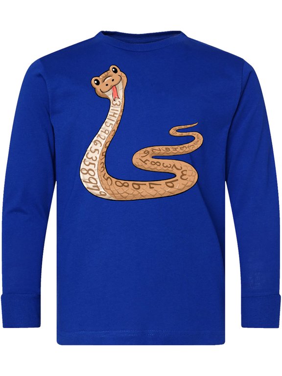 Pi-thon Pi Day Python Pun Snake Long Sleeve Youth T-Shirt
