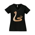 thumbnail image 1 of Inktastic Pi-thon Pi Day Python Pun Snake Women's Plus Size V-Neck T-Shirt, 1 of 5