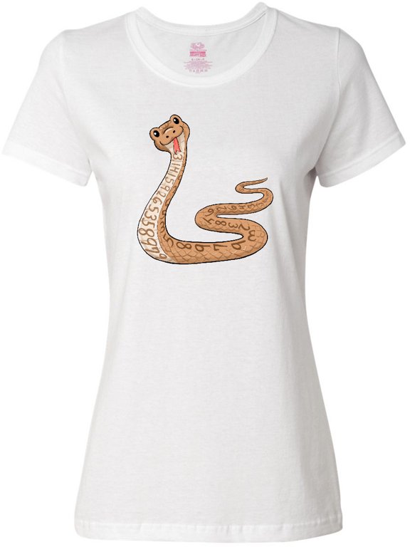 Pi-thon Pi Day Python Pun Snake Women's T-Shirt
