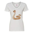 thumbnail image 1 of Inktastic Pi-thon Pi Day Python Pun Snake Women's V-Neck T-Shirt, 1 of 5