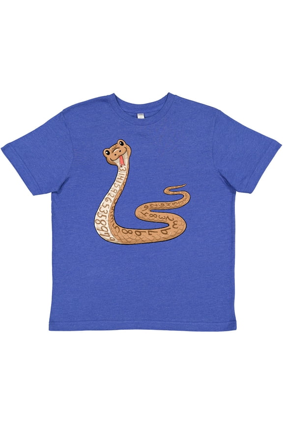 Pi-thon Pi Day Python Pun Snake Youth T-Shirt