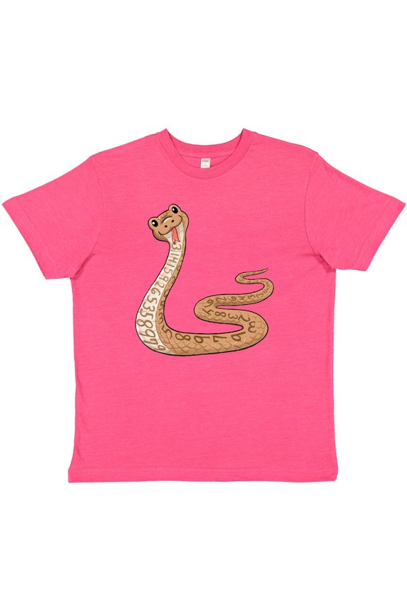 Pi-thon Pi Day Python Pun Snake Youth T-Shirt