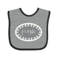 thumbnail image 1 of Inktastic Piano Keys Oval Boys or Girls Baby Bib, 1 of 4