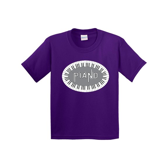 Inktastic Piano Keys Oval Youth T-Shirt