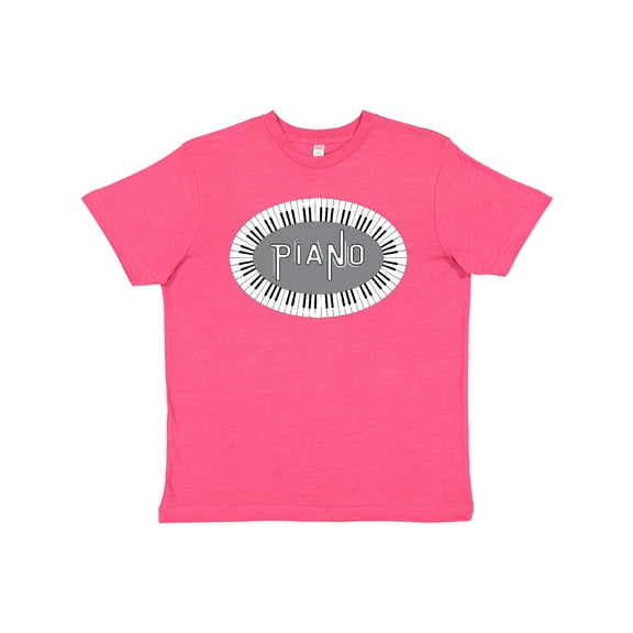 Inktastic Piano Keys Oval Youth T-Shirt