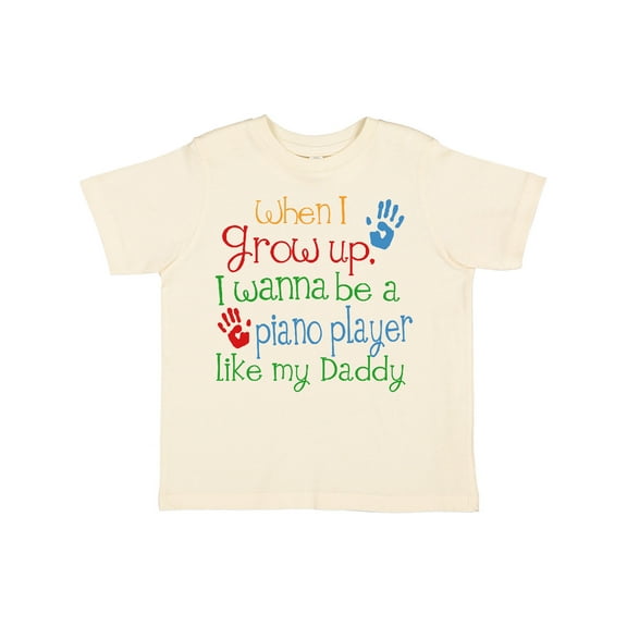 Inktastic Piano Player Like Daddy Boys or Girls Toddler T-Shirt