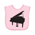 thumbnail image 1 of Inktastic Piano Silhouette Boys or Girls Baby Bib, 1 of 4