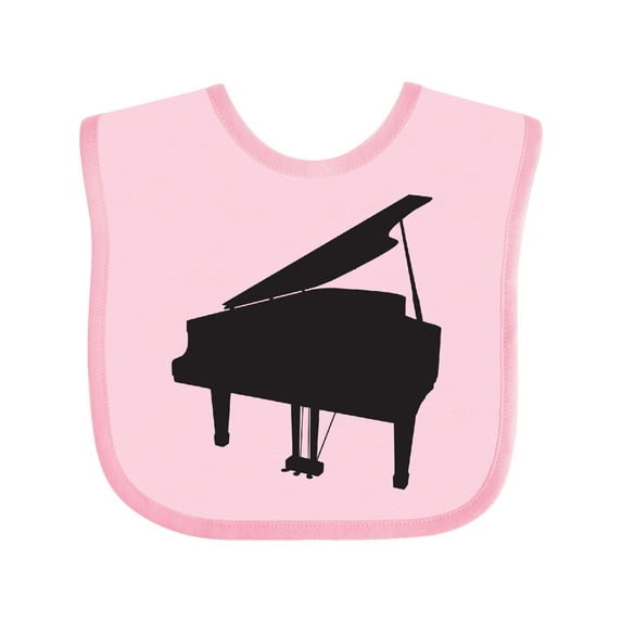 Inktastic Piano Silhouette Boys or Girls Baby Bib