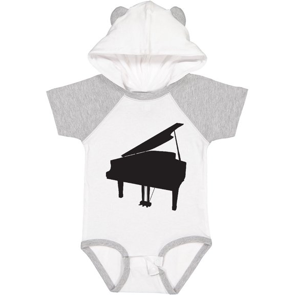 Inktastic Piano Silhouette Boys or Girls Baby Bodysuit
