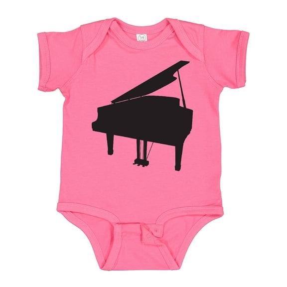 Inktastic Piano Silhouette Boys or Girls Baby Bodysuit