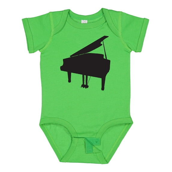 Inktastic Piano Silhouette Boys or Girls Baby Bodysuit