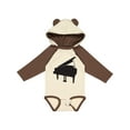 thumbnail image 1 of Inktastic Piano Silhouette Boys or Girls Long Sleeve Baby Bodysuit, 1 of 5