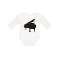 thumbnail image 1 of Inktastic Piano Silhouette Boys or Girls Long Sleeve Baby Bodysuit, 1 of 5