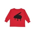 thumbnail image 1 of Inktastic Piano Silhouette Boys or Girls Long Sleeve Toddler T-Shirt, 1 of 5