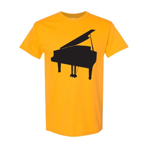Inktastic Piano Silhouette T-Shirt