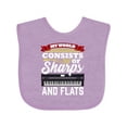 thumbnail image 1 of Inktastic Piano Student Gift Boys or Girls Baby Bib, 1 of 4