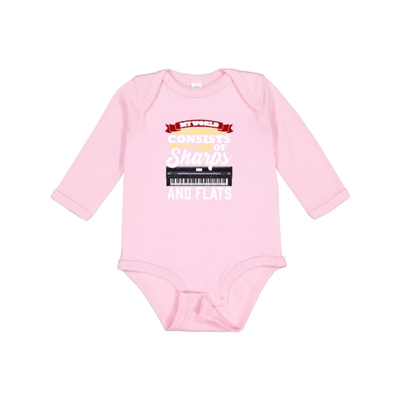 Inktastic Piano Student Gift Boys or Girls Long Sleeve Baby Bodysuit