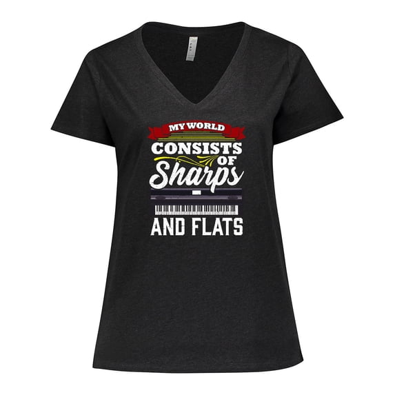Inktastic Piano Student Gift Women's Plus Size V-Neck T-Shirt