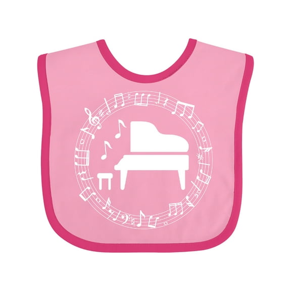Inktastic Piano Student Music Teacher Gift Idea Boys or Girls Baby Bib