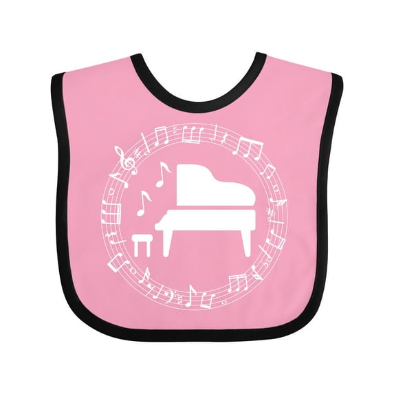 Inktastic Piano Student Music Teacher Gift Idea Boys or Girls Baby Bib
