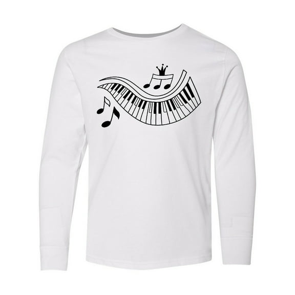 Inktastic Piano Teacher Music Pianist Long Sleeve Youth T-Shirt