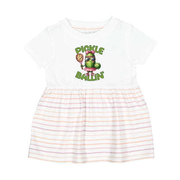 Inktastic Pickle Ballin Girls Baby Dress