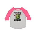thumbnail image 1 of Inktastic Pickle Lover Funny Powered by Pickles Boys or Girls Toddler T-Shirt, 1 of 5