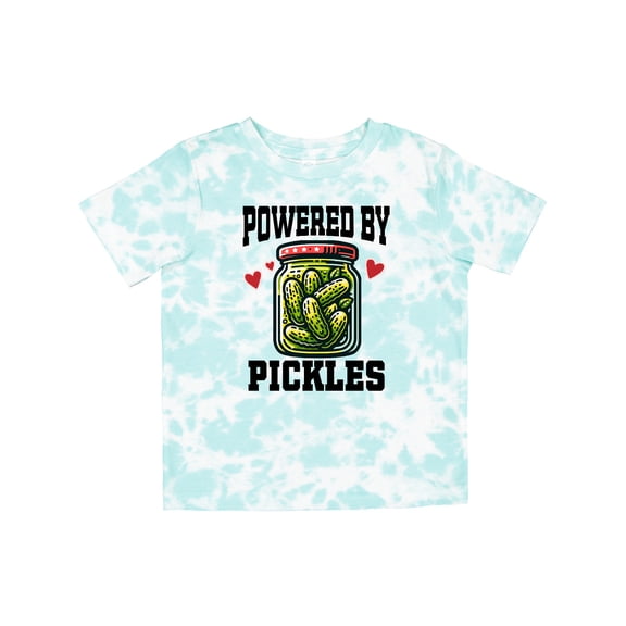 Inktastic Pickle Lover Funny Powered by Pickles Boys or Girls Toddler T-Shirt