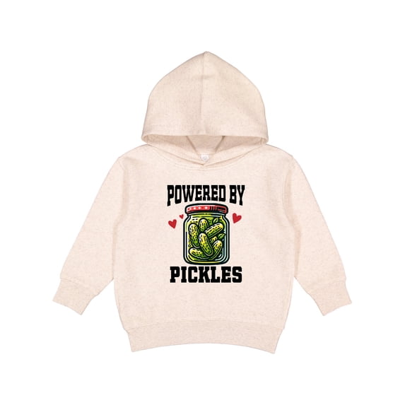 Inktastic Pickle Lover Funny Powered by Pickles Toddler Hoodie