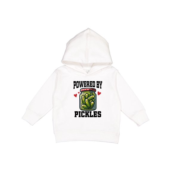 Inktastic Pickle Lover Funny Powered by Pickles Toddler Hoodie
