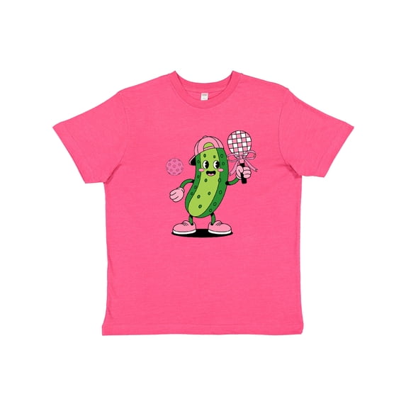 Inktastic Pickleball Cute Girly Pickle Youth T-Shirt