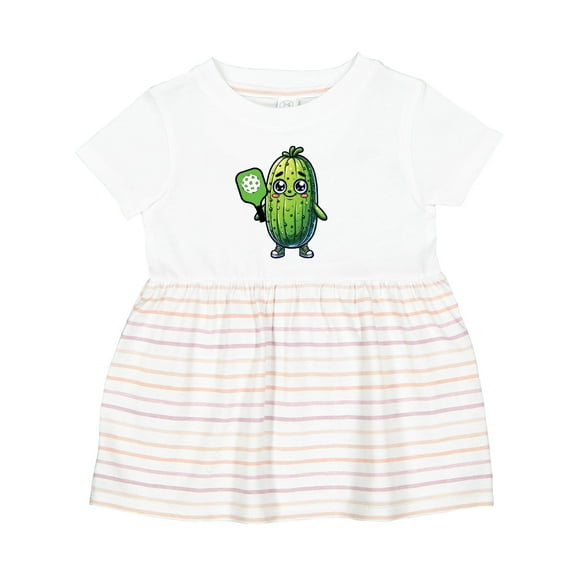 Inktastic Pickleball Funny Pickle Girls Baby Dress