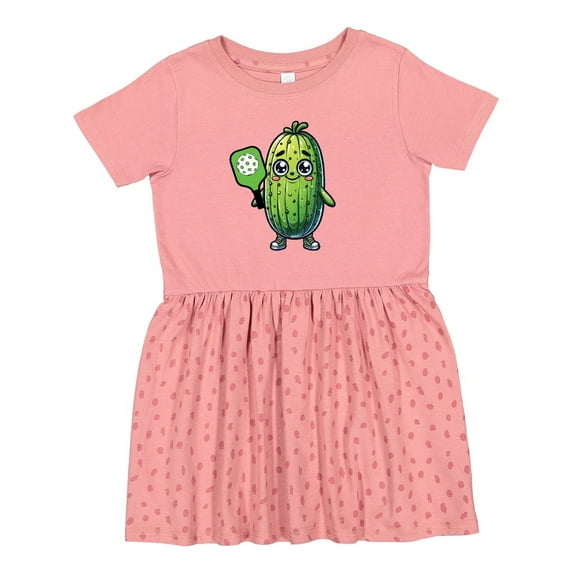 Inktastic Pickleball Funny Pickle Girls Toddler Dress
