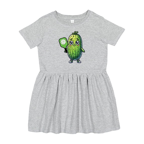 Inktastic Pickleball Funny Pickle Girls Toddler Dress