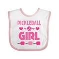 thumbnail image 1 of Inktastic Pickleball Girl Girls Baby Bib, 1 of 4