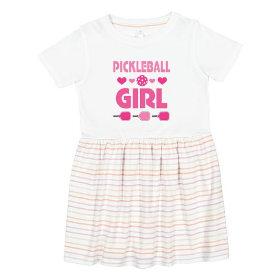 Inktastic Pickleball Girl Girls Toddler Dress