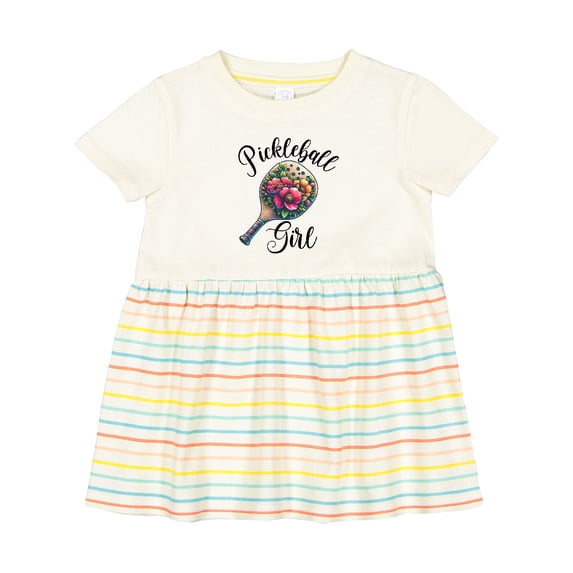 Inktastic Pickleball Girl Retro Girls Baby Dress