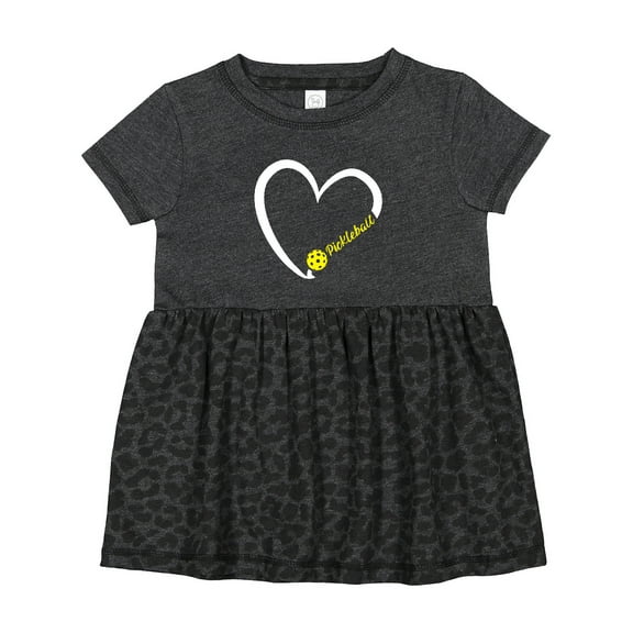 Inktastic Pickleball Heart Girls Baby Dress