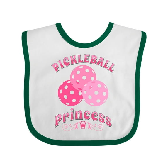 Inktastic Pickleball Princess Cute Girls Baby Bib