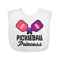 Inktastic Pickleball Princess Girls Baby Bib